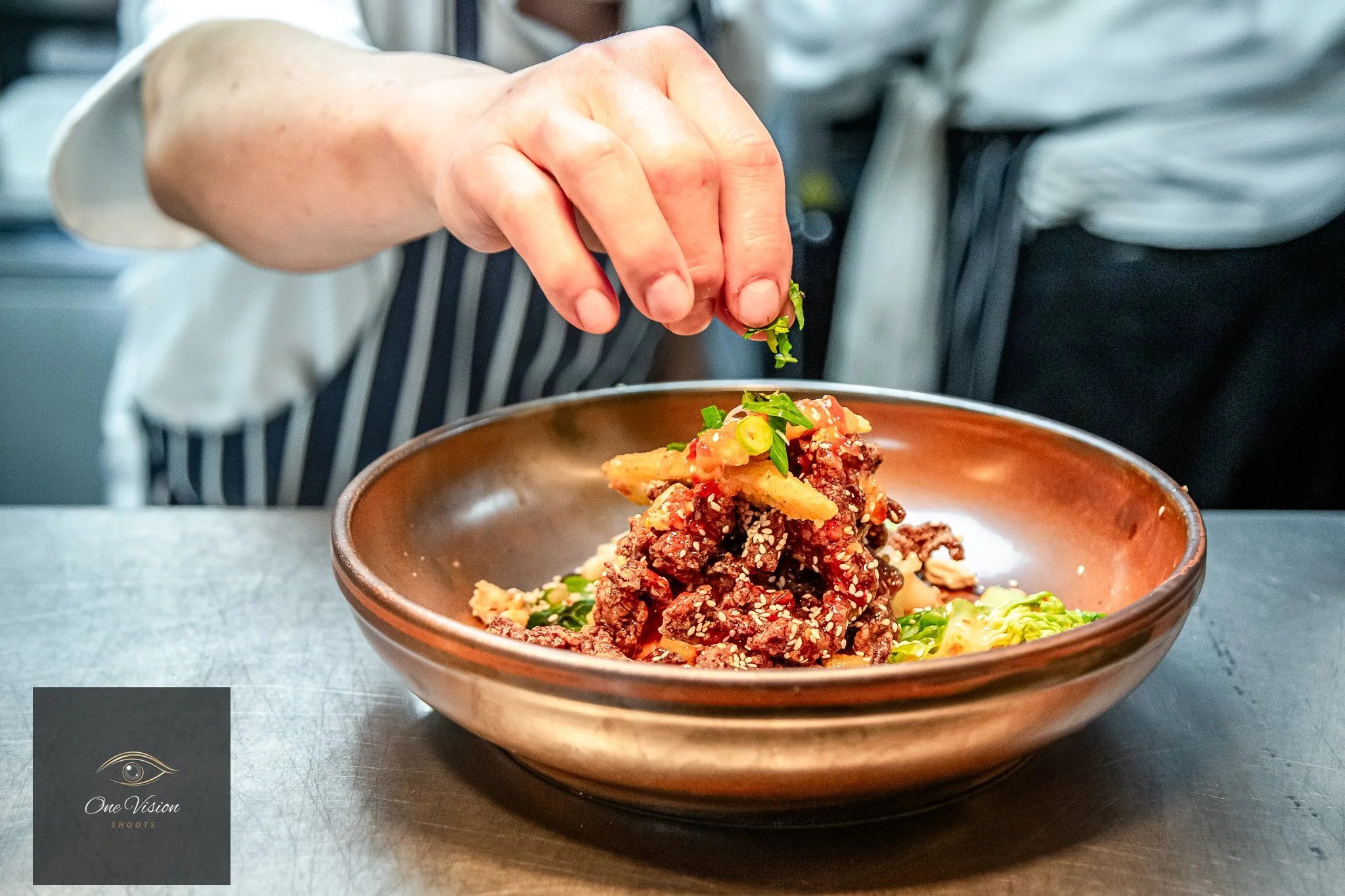 The Flag, Wivenhoe, Colchester - Chef Garnishing Food.jpg