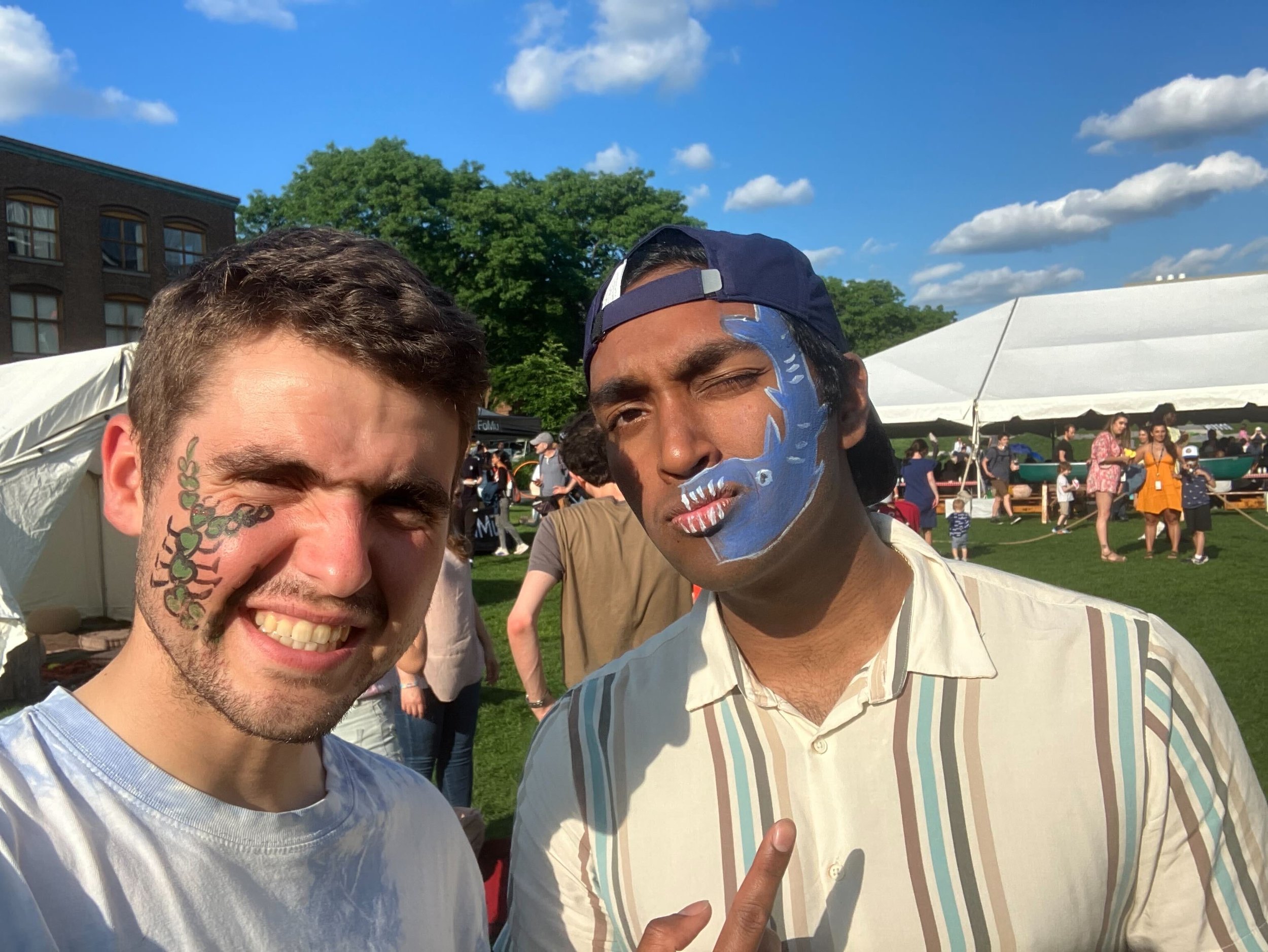 Face painting at Broad summer festival