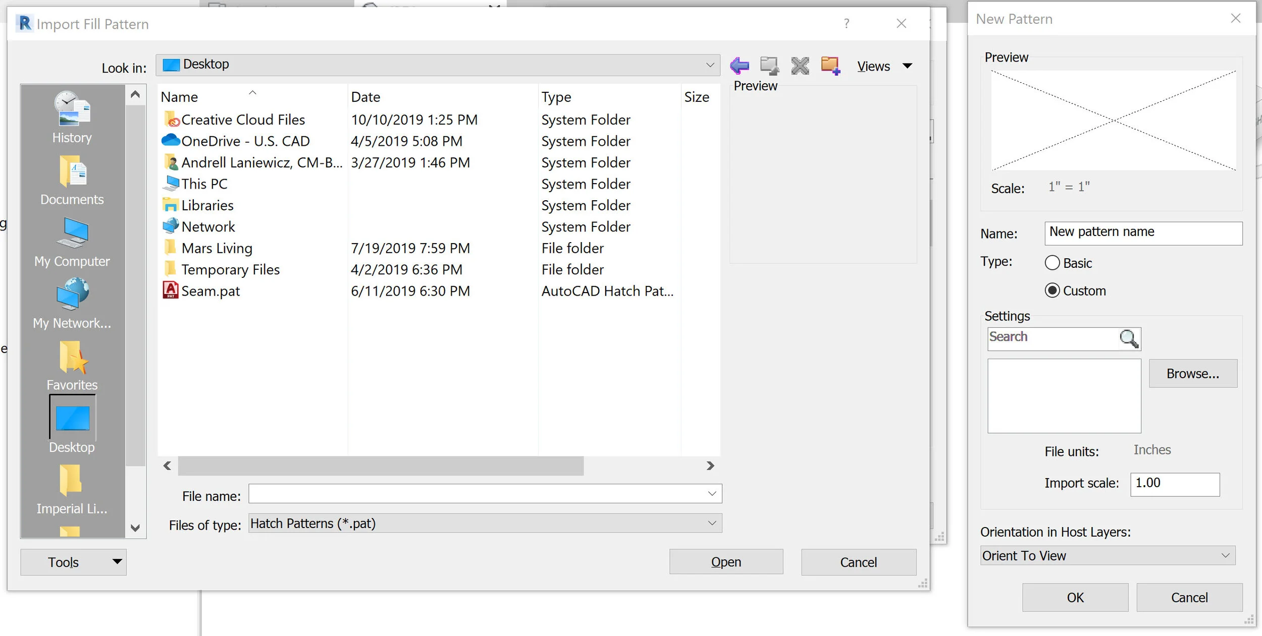Navigate to .PAT File