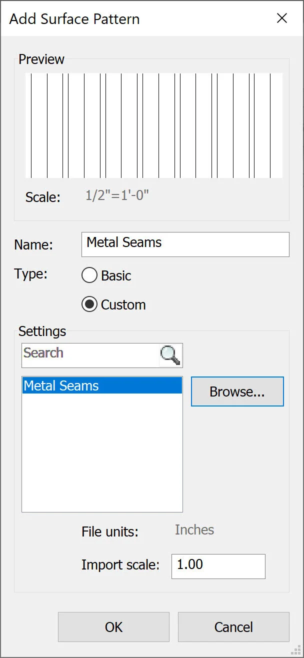Desired Pattern Preview