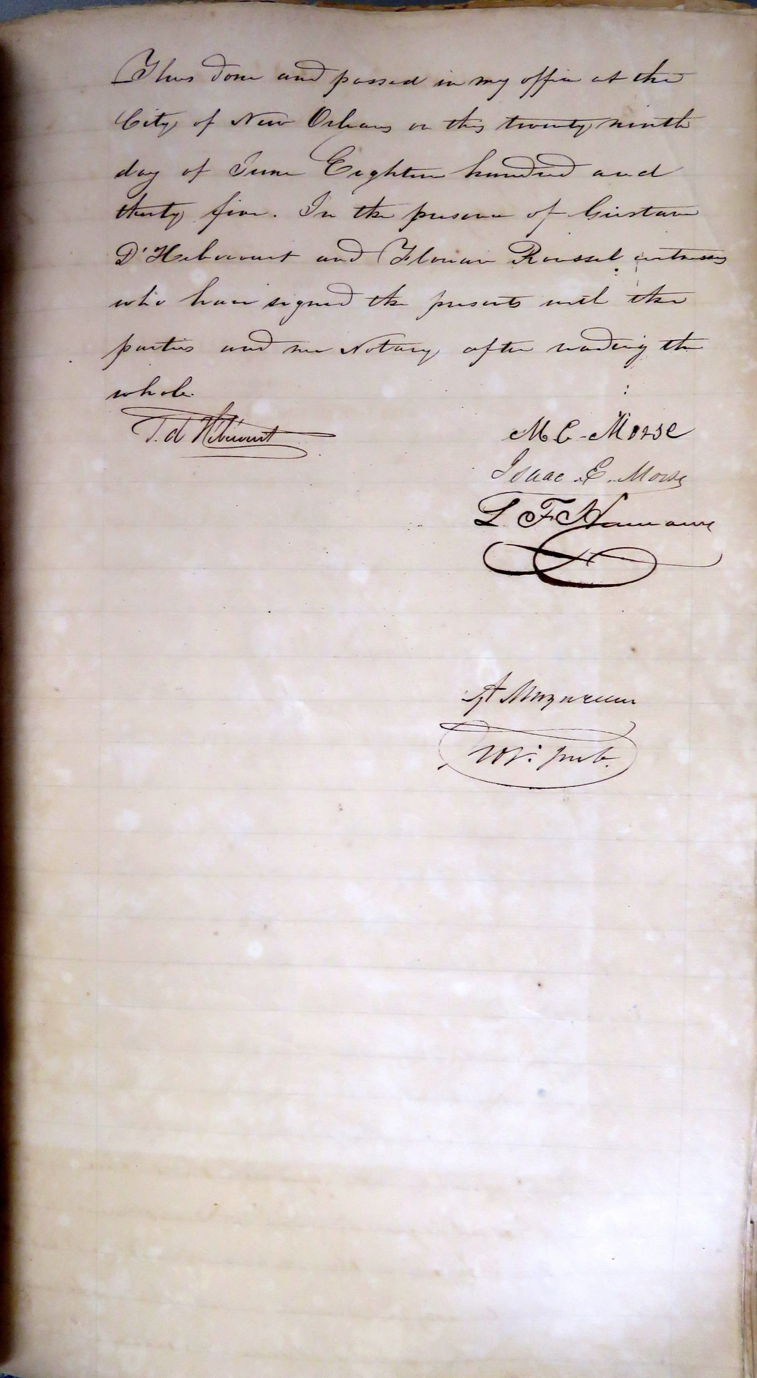 1835-06-29   Mazureau, Adolphe. 1835 Jun 29th. Vol 13, Act 236 (3 of 3).JPG
