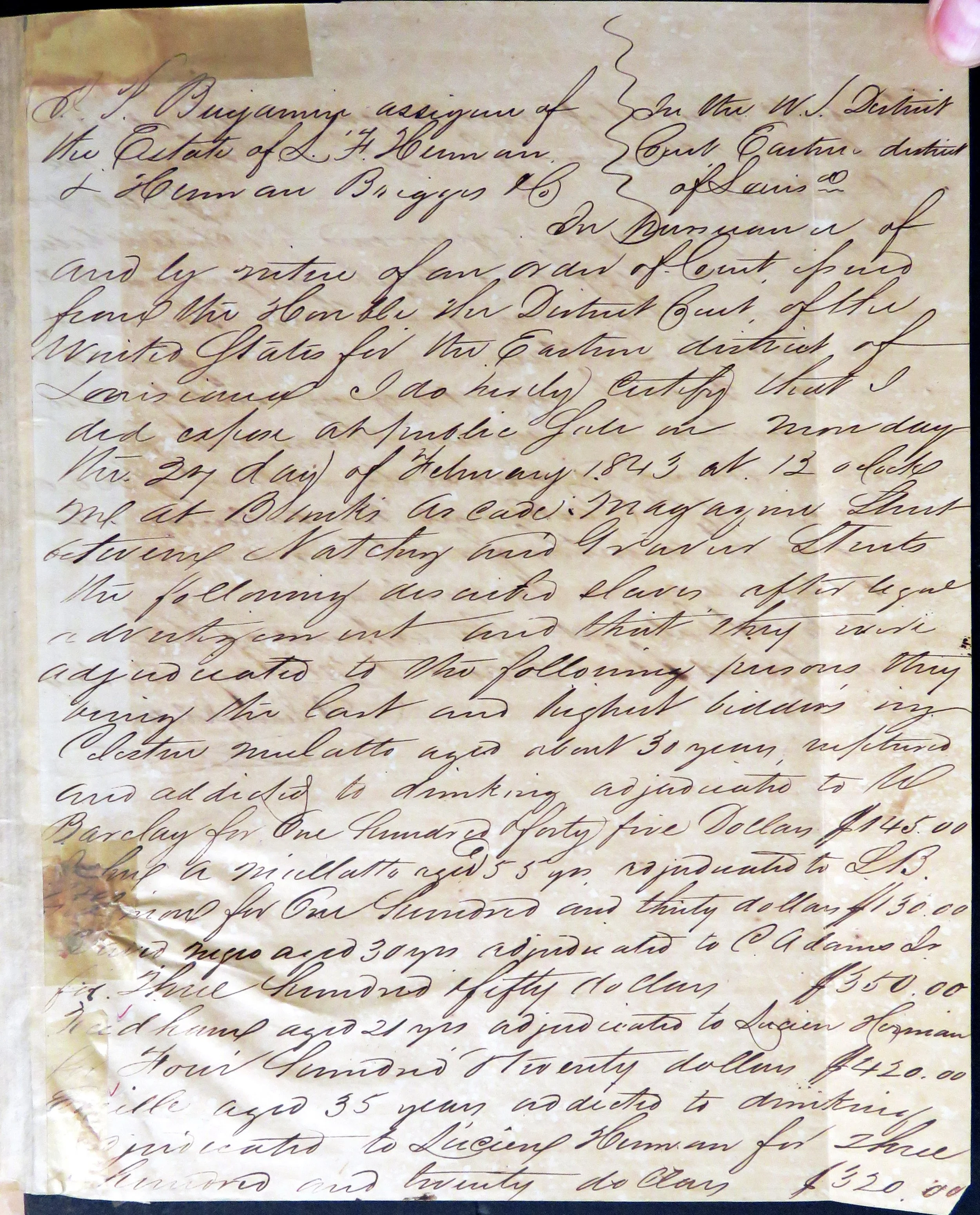 1844-06-06   McCay, David L. 1844 Jun 6th. Vol 12A, Act 179 (5 of 8).JPG