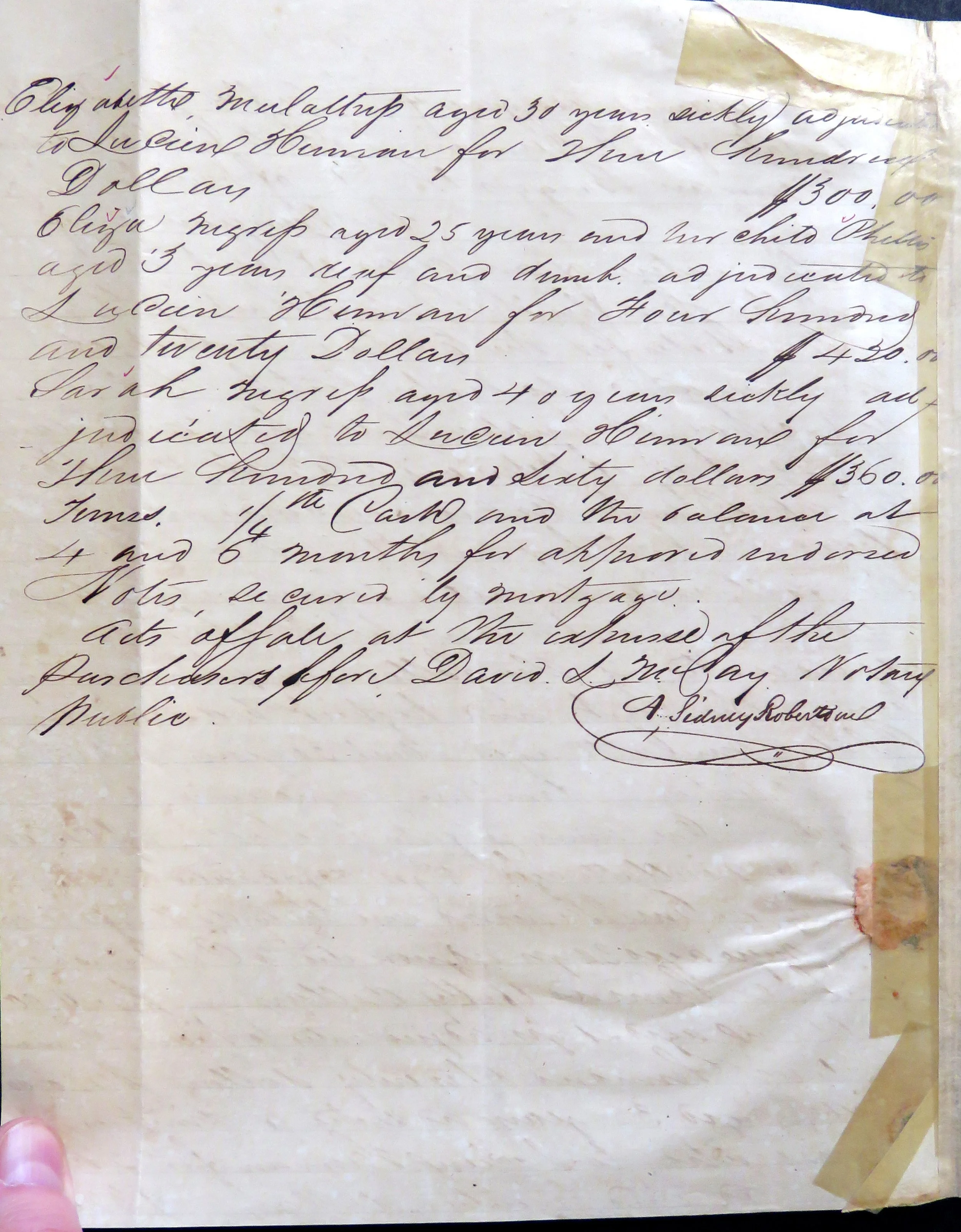 1844-06-06   McCay, David L. 1844 Jun 6th. Vol 12A, Act 179 (6 of 8).JPG