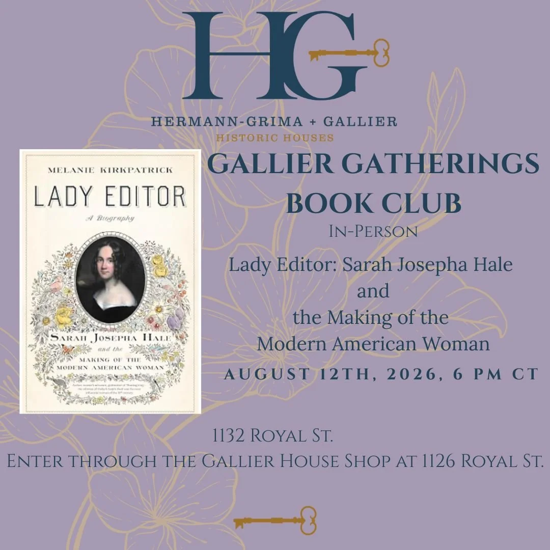 Gallier Gatherings Book Club: Lady Editor
