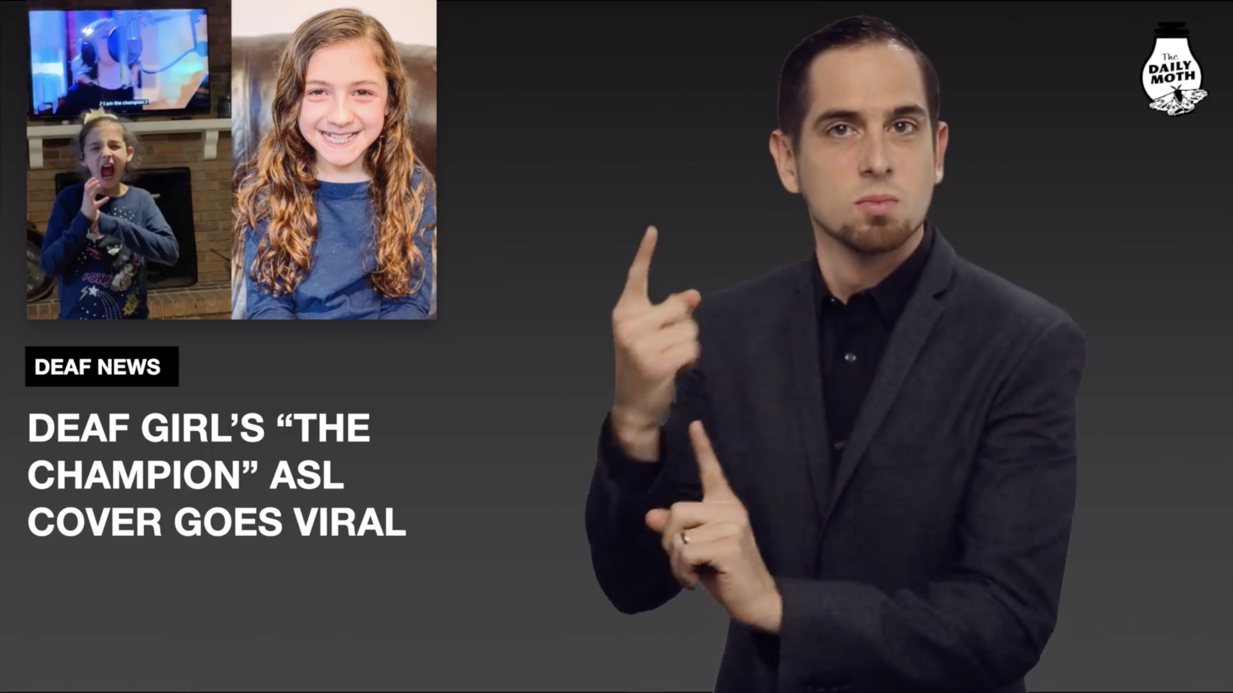 Deaf Girl's "The Champion" ASL Cover Goes Viral