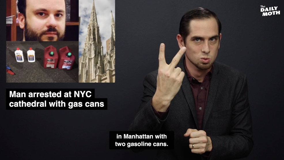 Man arrested at NYC cathedral with gas cans