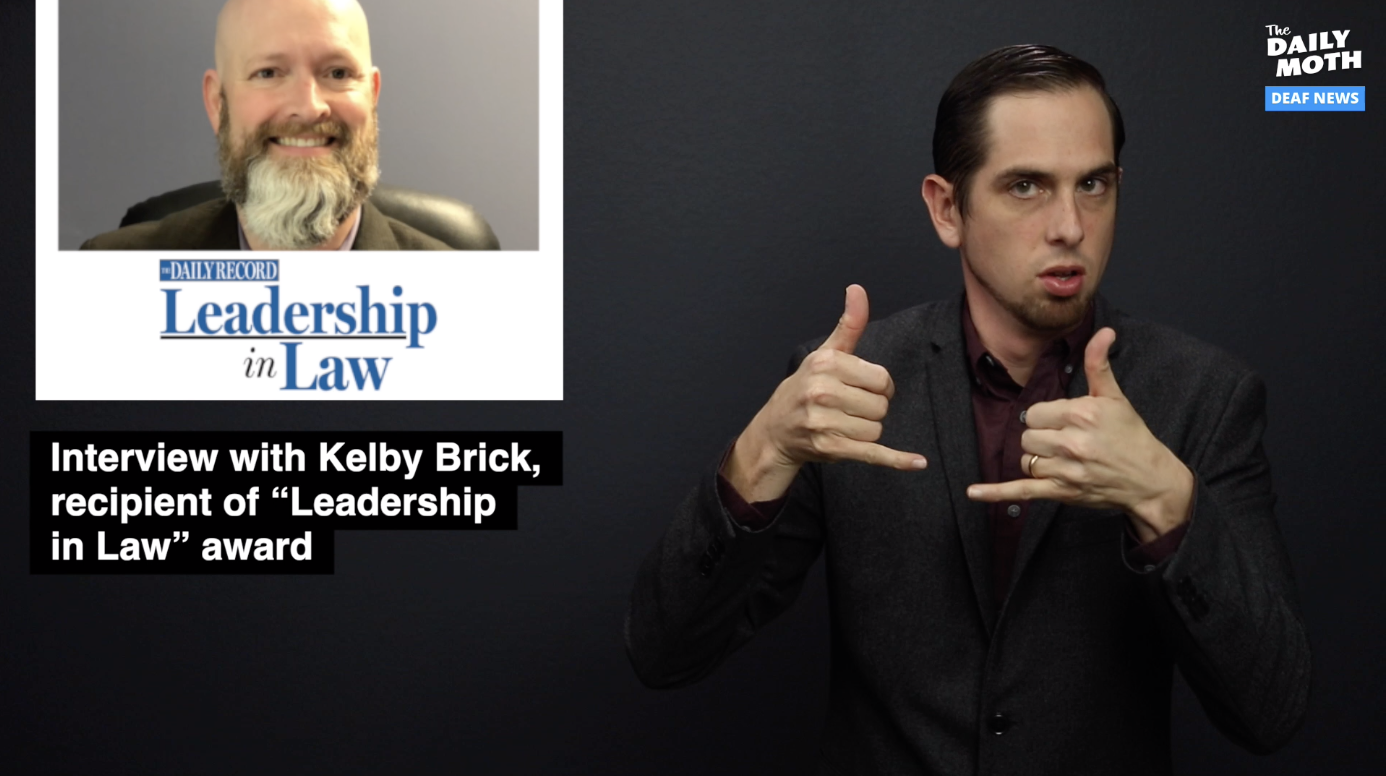 Interview with Kelby Brick, recipient of “Leadership in Law” award from The Daily Record