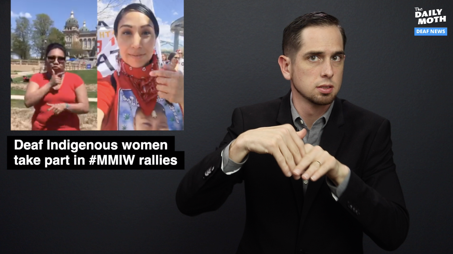 Deaf indigenous women take part in #MMIW rallies