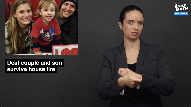 Deaf couple and son survive house fire
