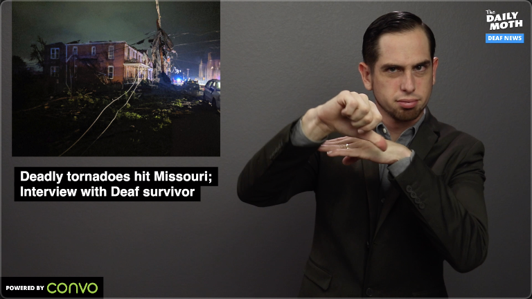 Deadly tornadoes hit Missouri; Interview with Deaf survivor 