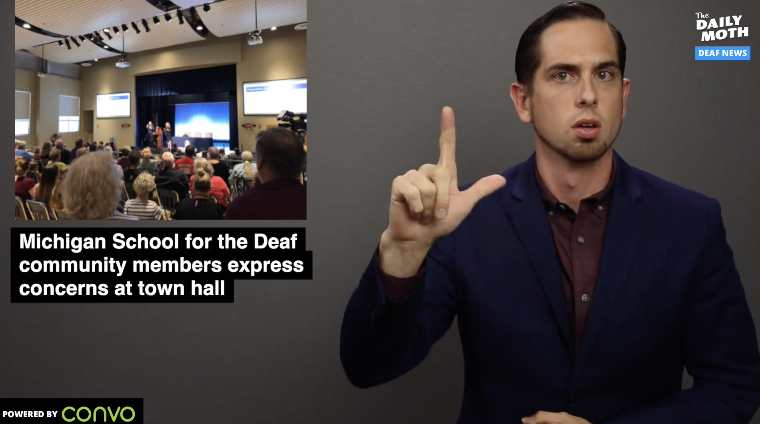 Michigan School for the Deaf community members express concerns at town hall
