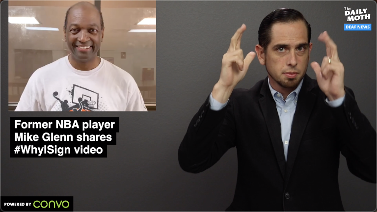 Former NBA player Mike Glenn shares #WhyISign video