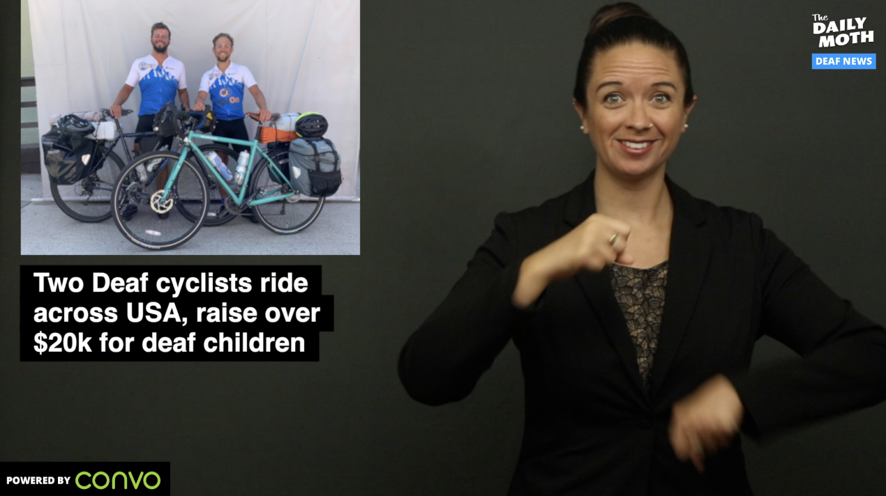 Two Deaf cyclists ride across USA, raise over $20k for deaf children