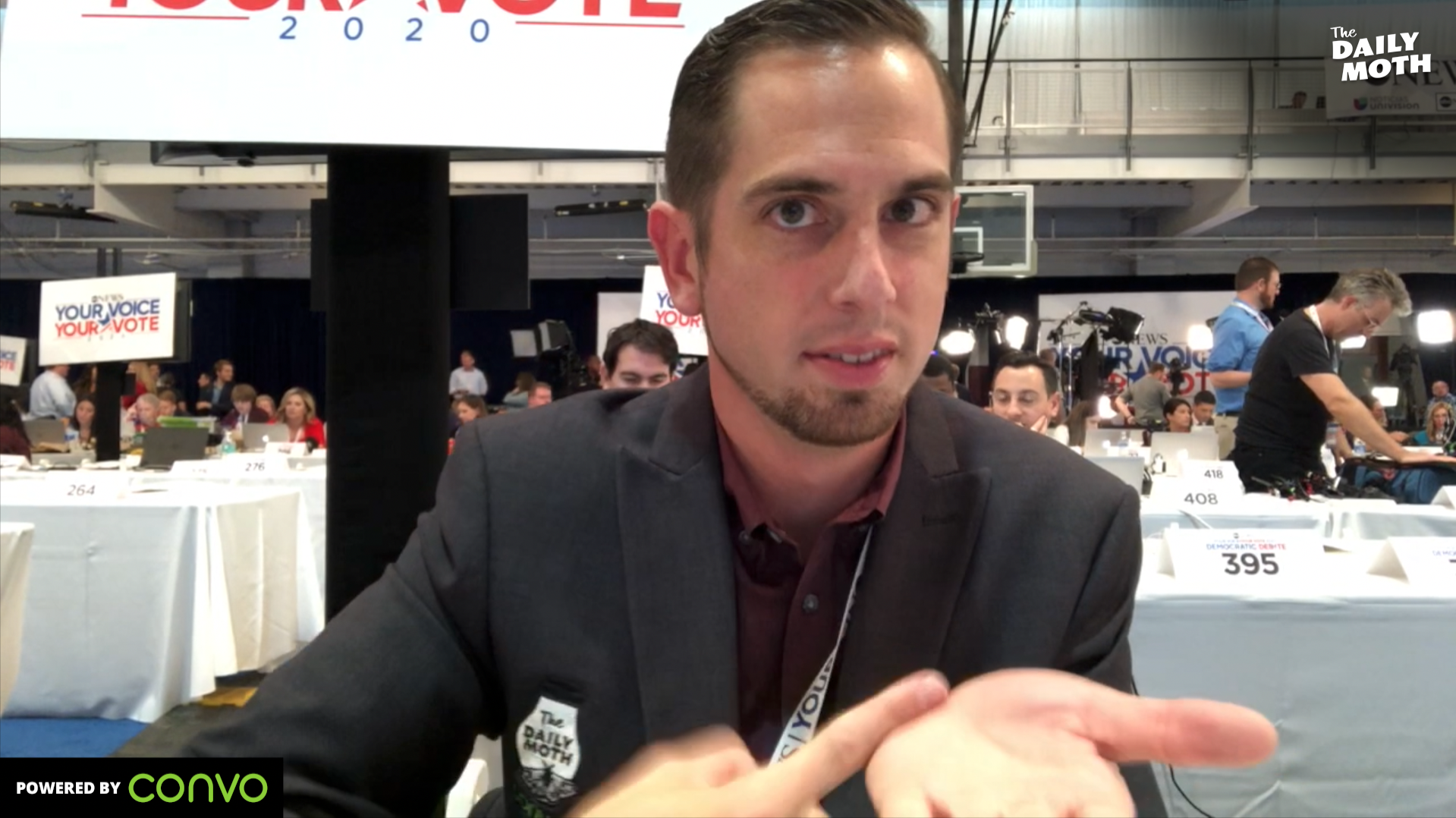 The Daily Moth is at the Democratic debate in Houston, TX!