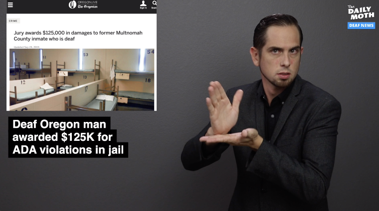 Deaf Oregon man awarded $125,000 for ADA violations in jail