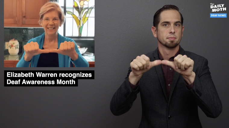 Elizabeth Warren recognizes Deaf Awareness Month