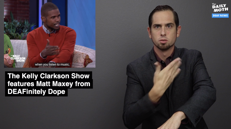 The Kelly Clarkson Show features Matt Maxey from DEAFinitely Dope