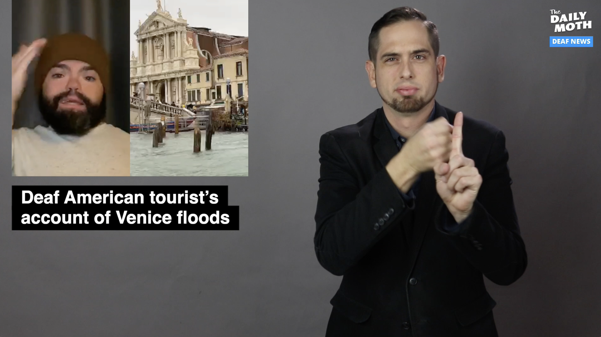 Deaf American tourist’s account of Venice floods