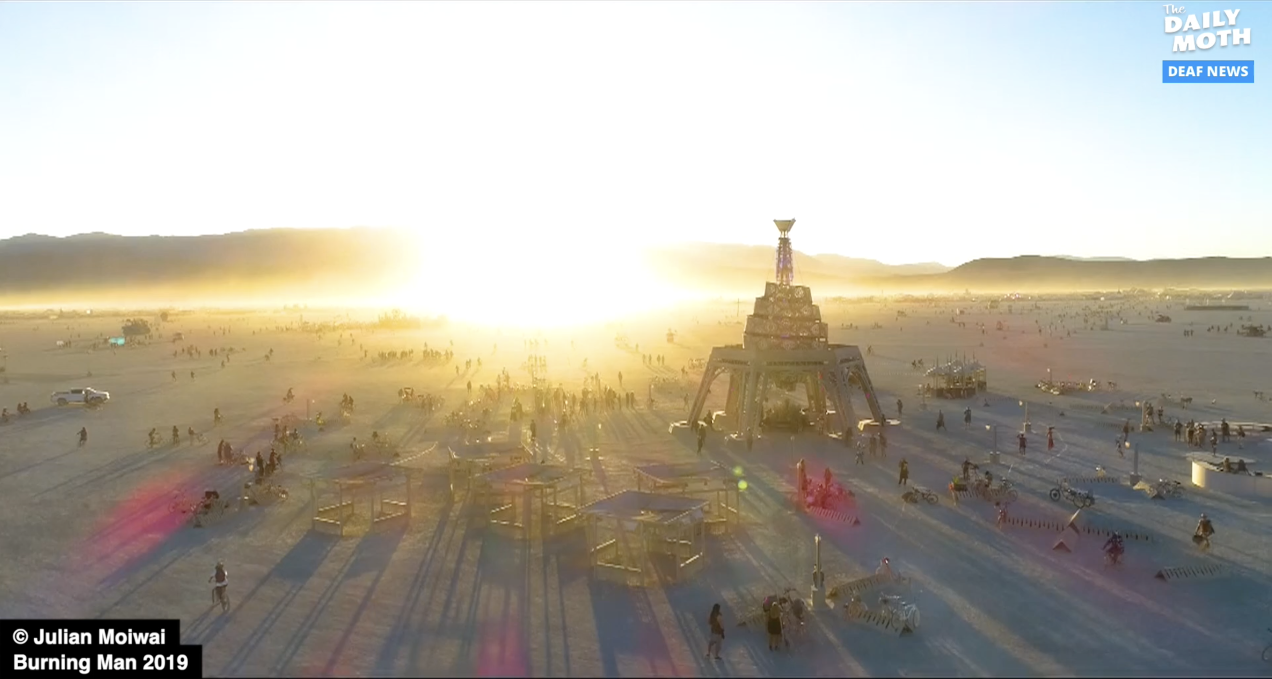 Deaf drone pilot films “Burning Man” festival