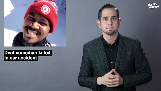 Deaf comedian killed in car accident