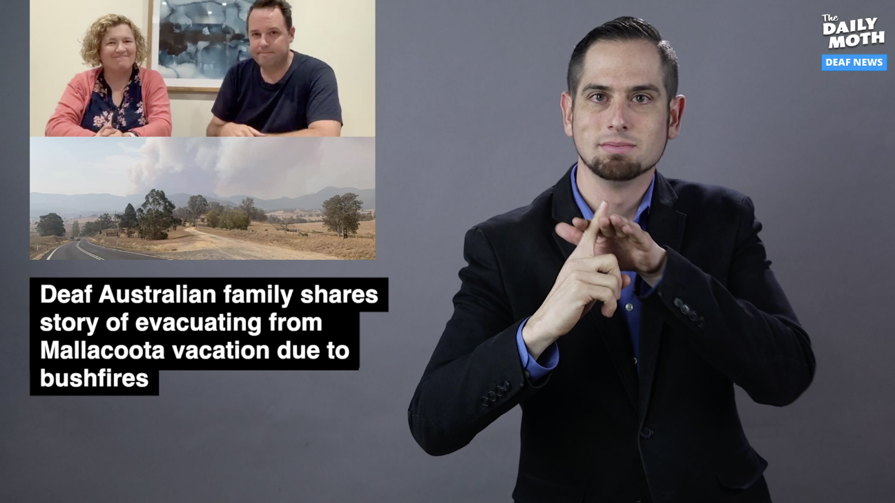 Deaf Australian family shares story of evacuating from Mallacoota vacation due to bushfires 