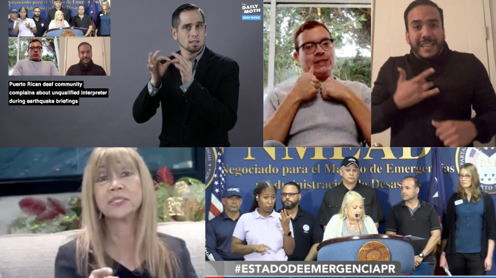 Puerto Rican deaf community complains about unqualified interpreter during earthquake briefings&nbsp;