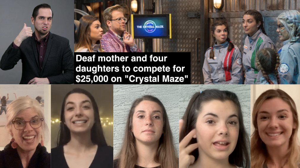 Deaf mother and four daughters to compete for $25,000 on Crystal Maze&nbsp;