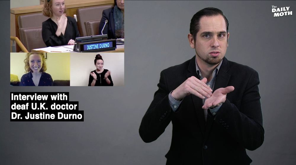 Interview with deaf U.K. doctor Dr. Justine Durno