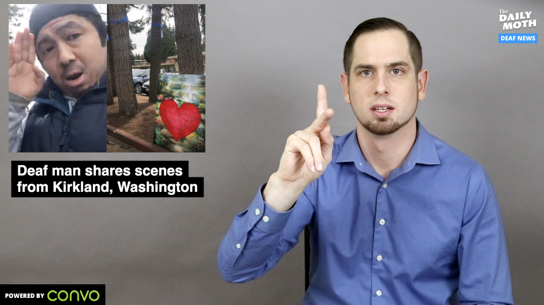 Deaf man shares scenes from Kirkland, Washington