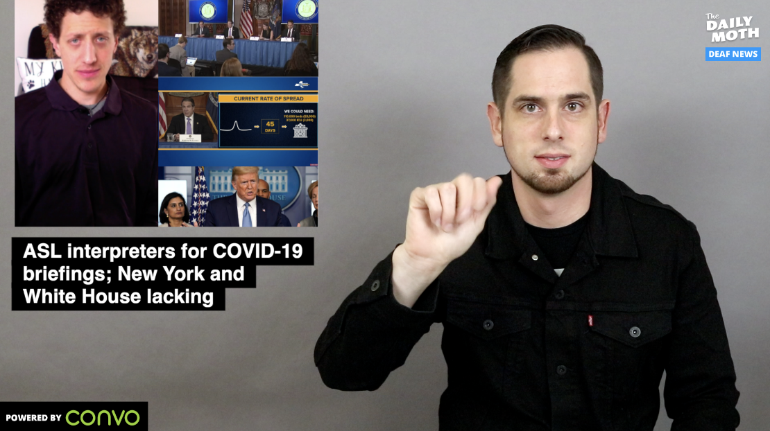 Most state governors provide ASL interpreters for COVID-19 briefings; New York and White House lacking