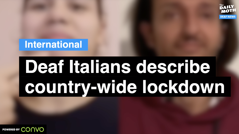 Deaf Italians describe country-wide lockdown