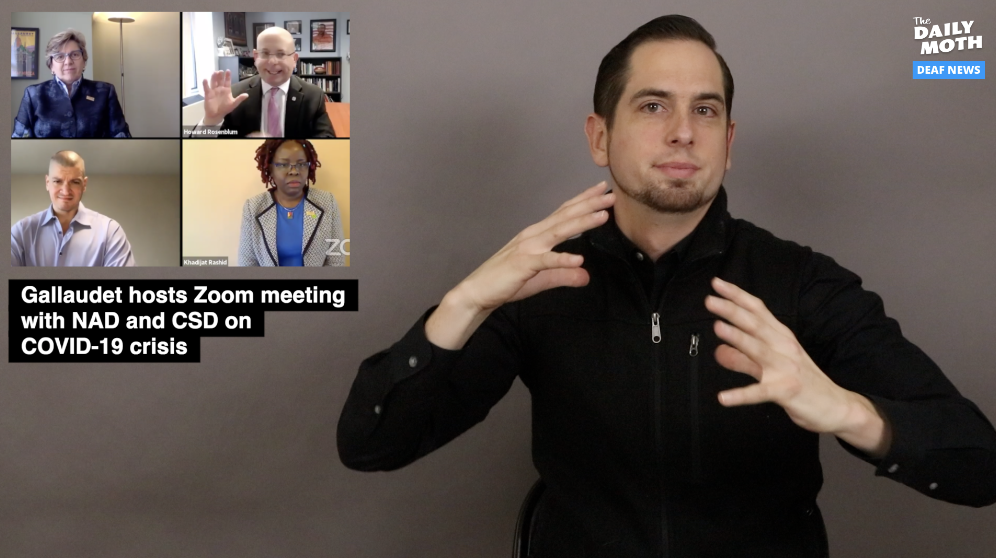 Gallaudet hosts Zoom meeting with NAD and CSD on COVID-19 crisis