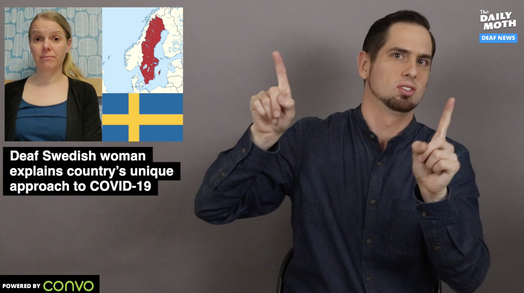 Deaf Swedish woman explains country’s unique approach to COVID-19 