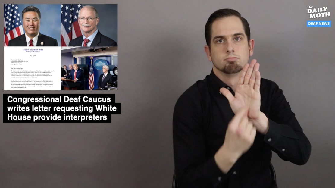 Congressional Deaf Caucus writes letter requesting White House provide interpreters