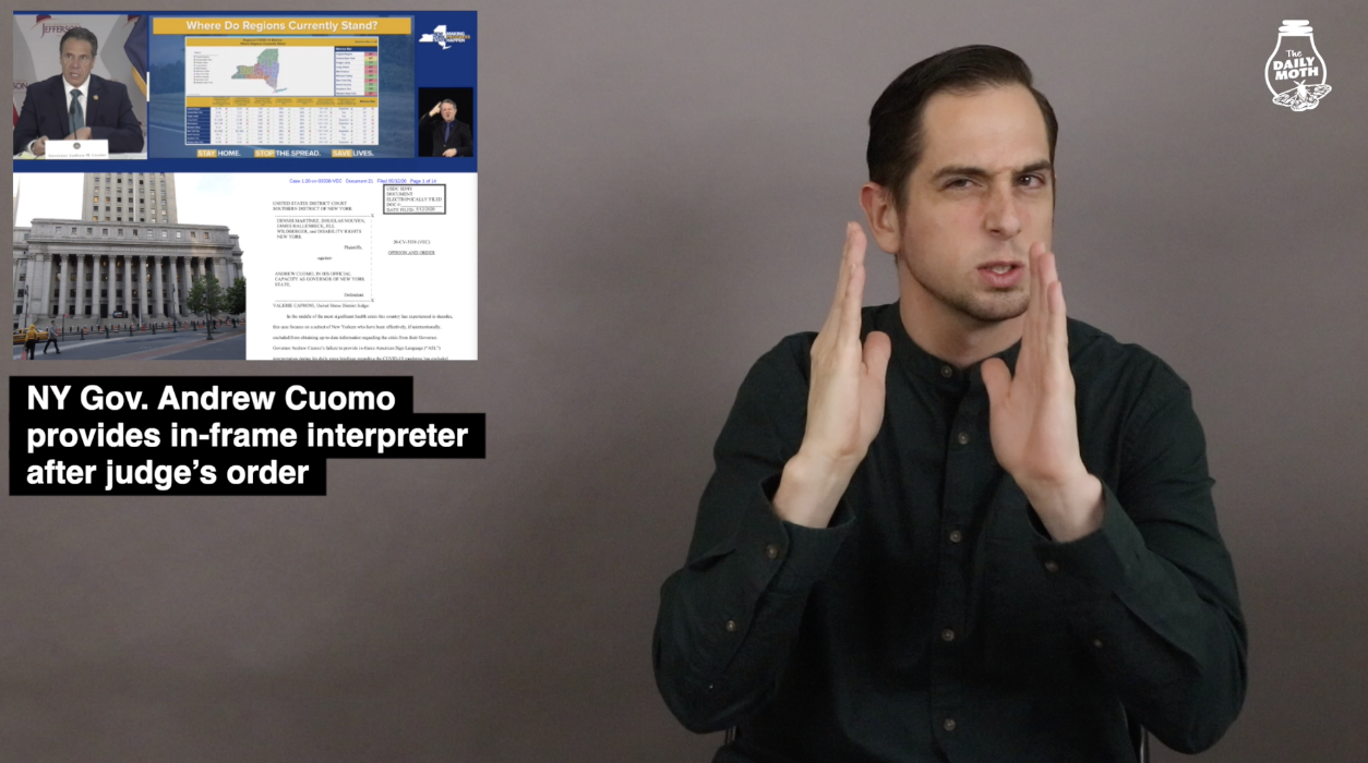 New York Gov. Andrew Cuomo now provides in-frame interpreter after judge’s order