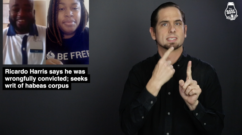 Black Deaf man Ricardo Harris says he was wrongfully convicted; seeks writ of habeas corpus
