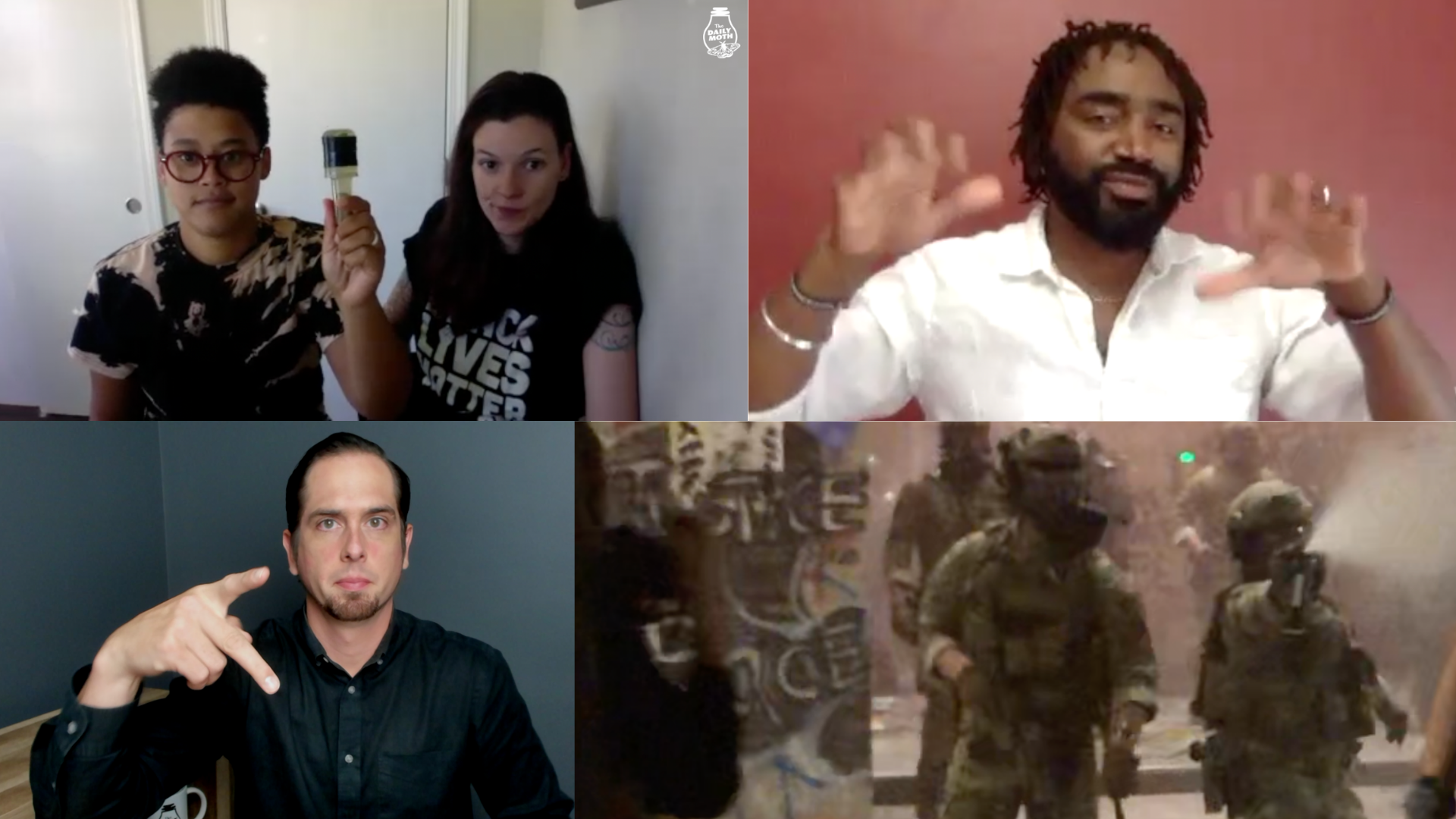 Interviews with Portland protesters