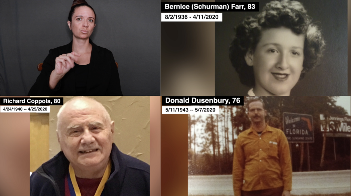 Tribute for deaf people who passed away from coronavirus: PART 2