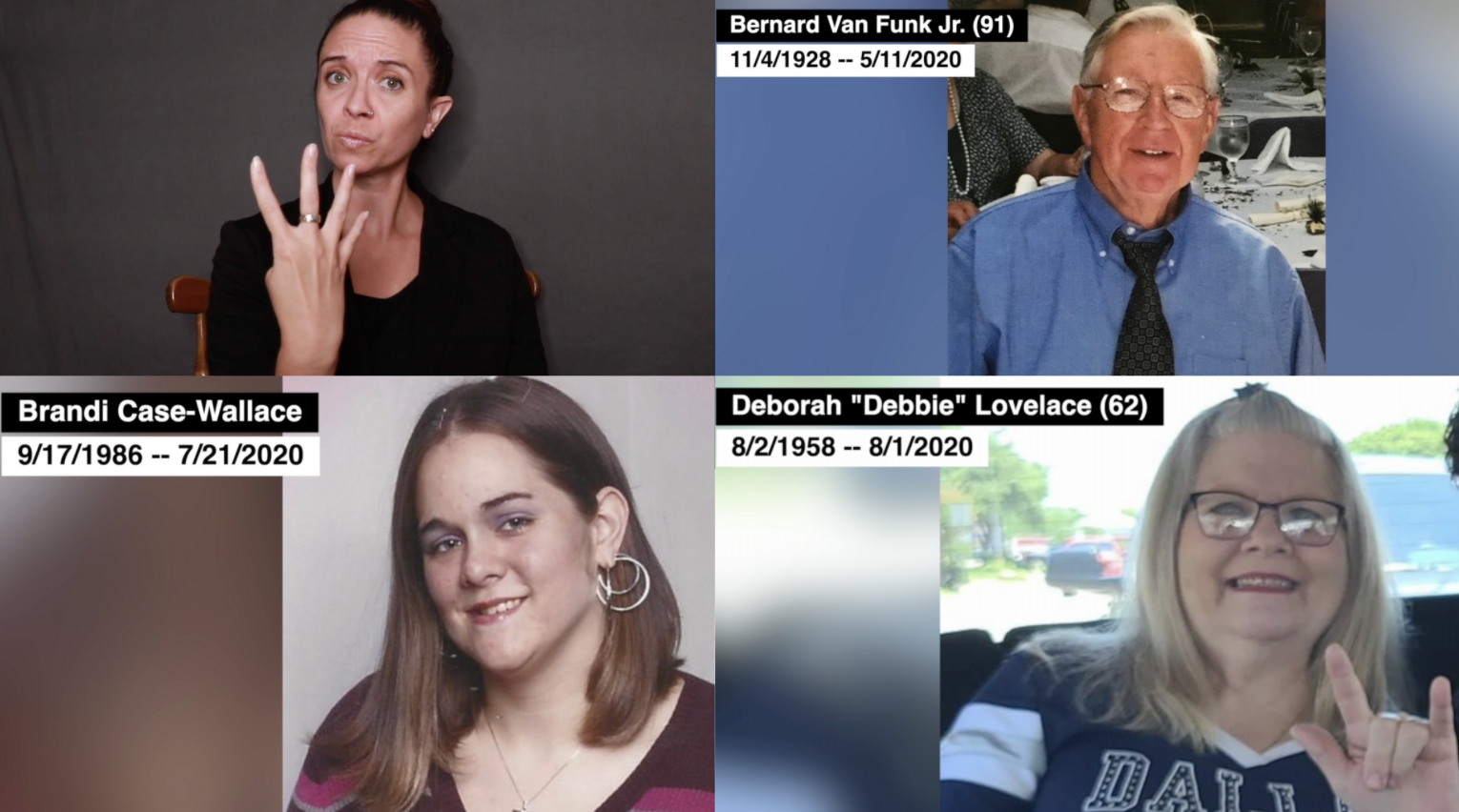 Tribute for deaf people who passed away from coronavirus: PART 3