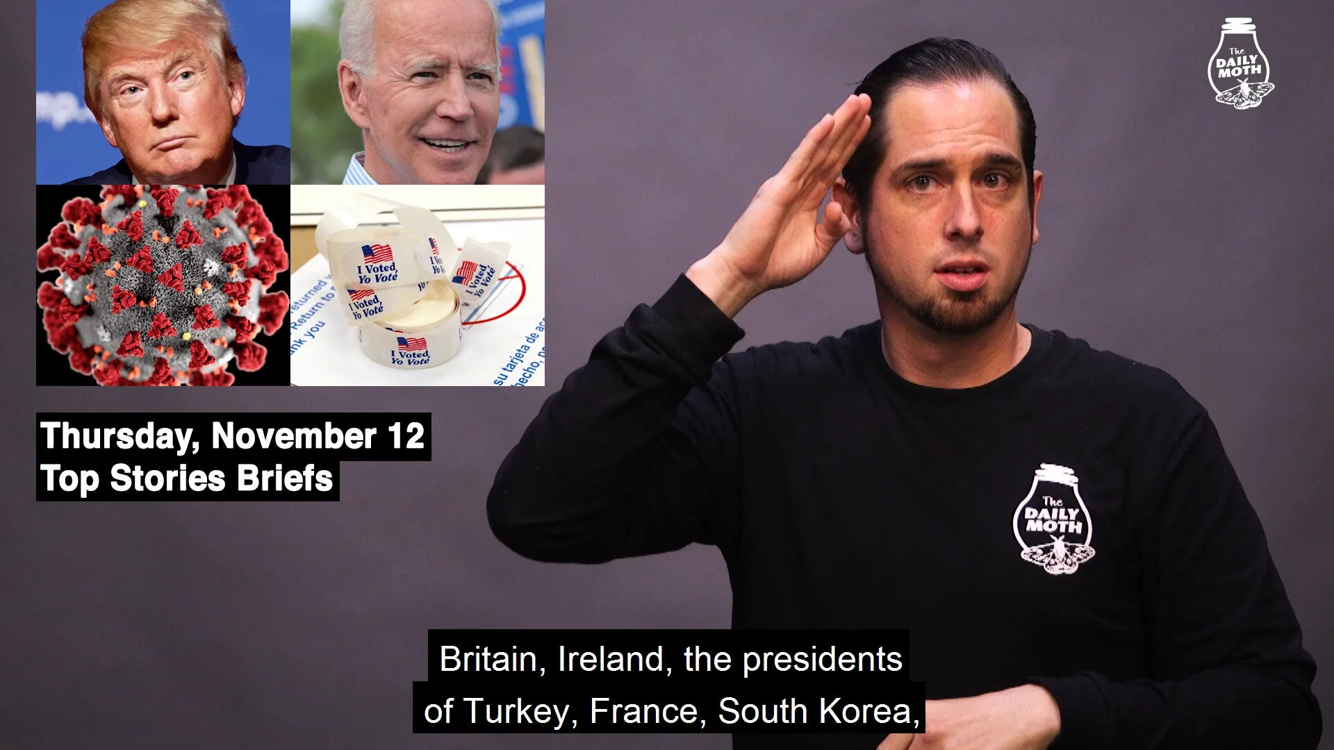 Thursday, November 12 top stories briefs