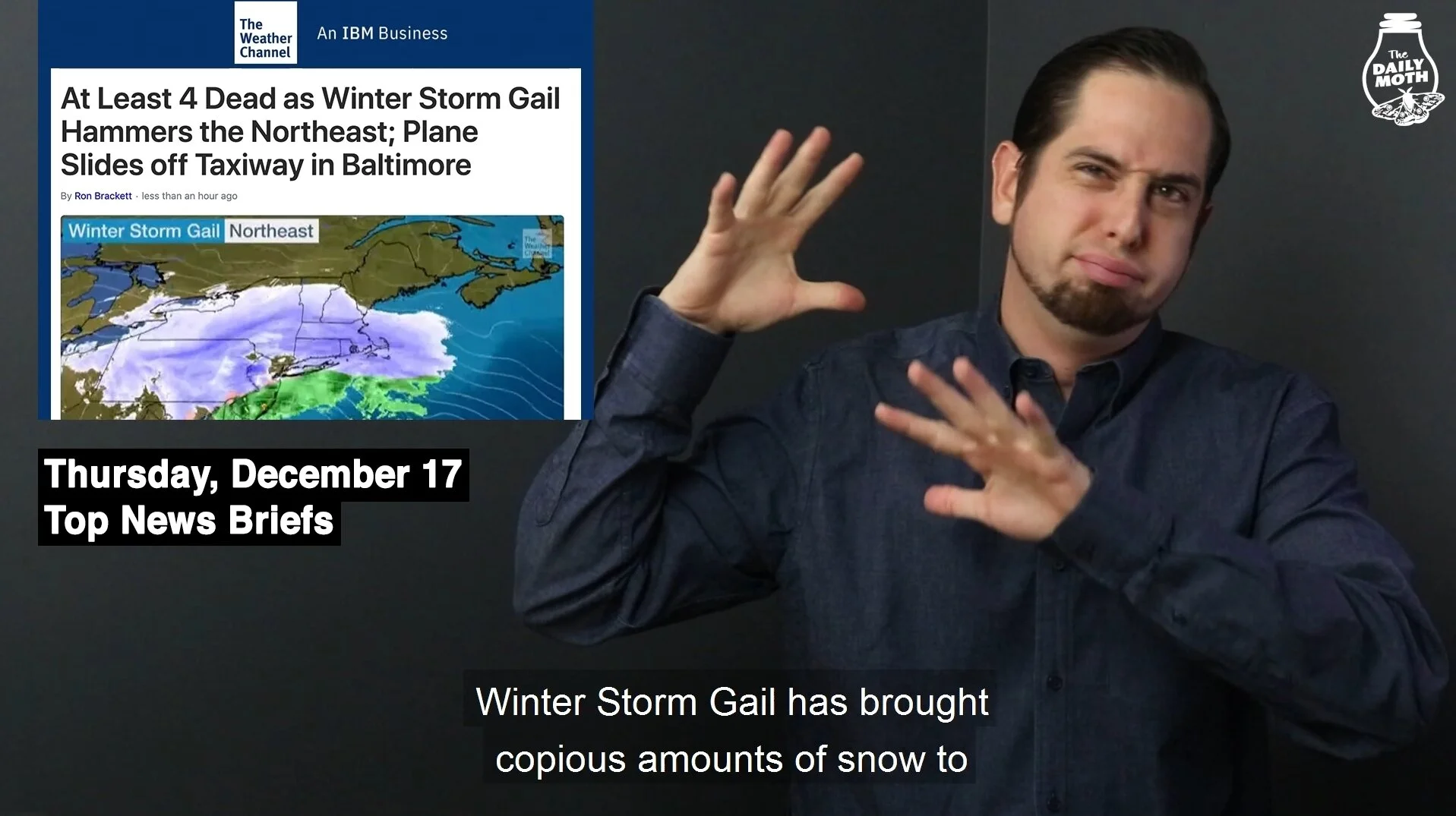 Thursday, December 17 top news briefs