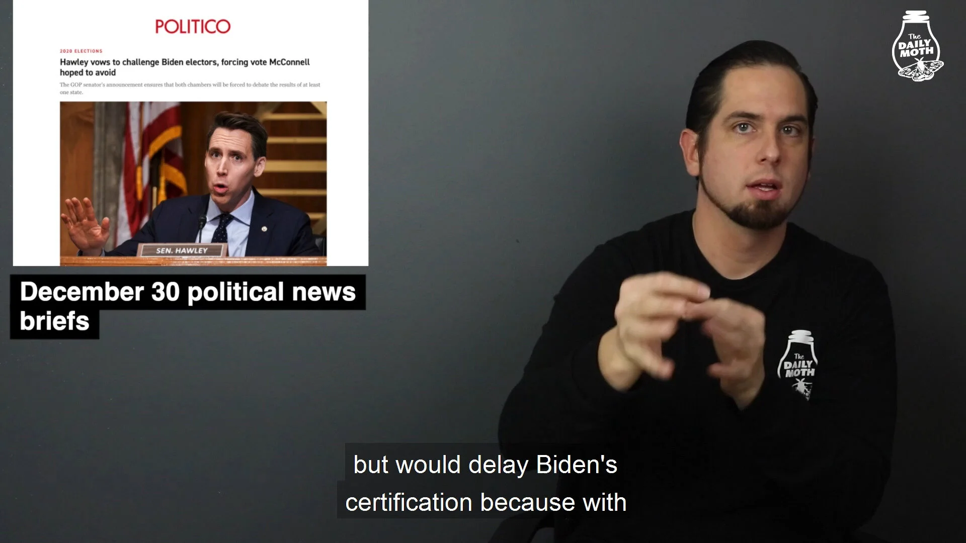 December 30 political news briefs