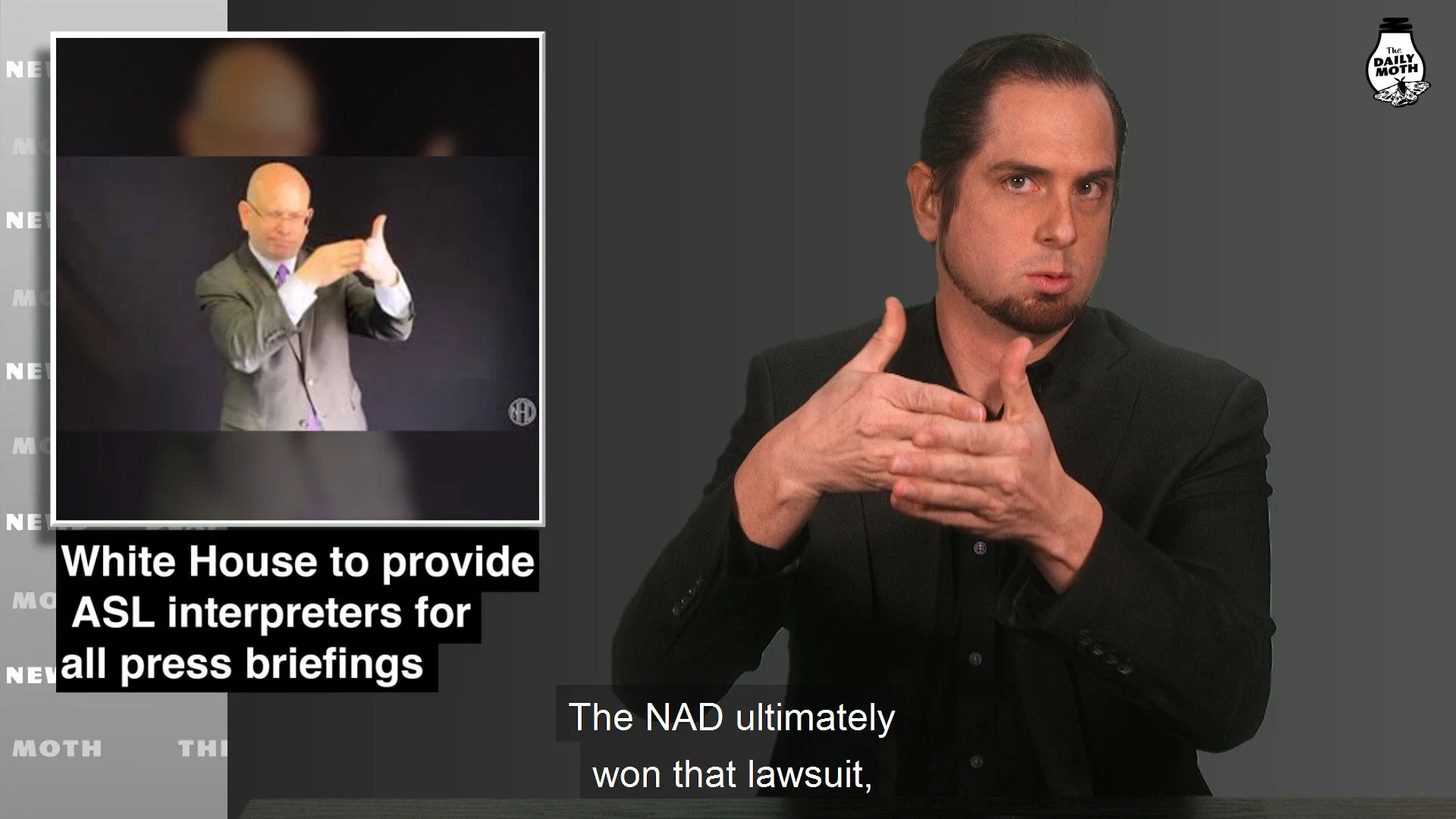 White House to provide ASL interpreters for all press briefings