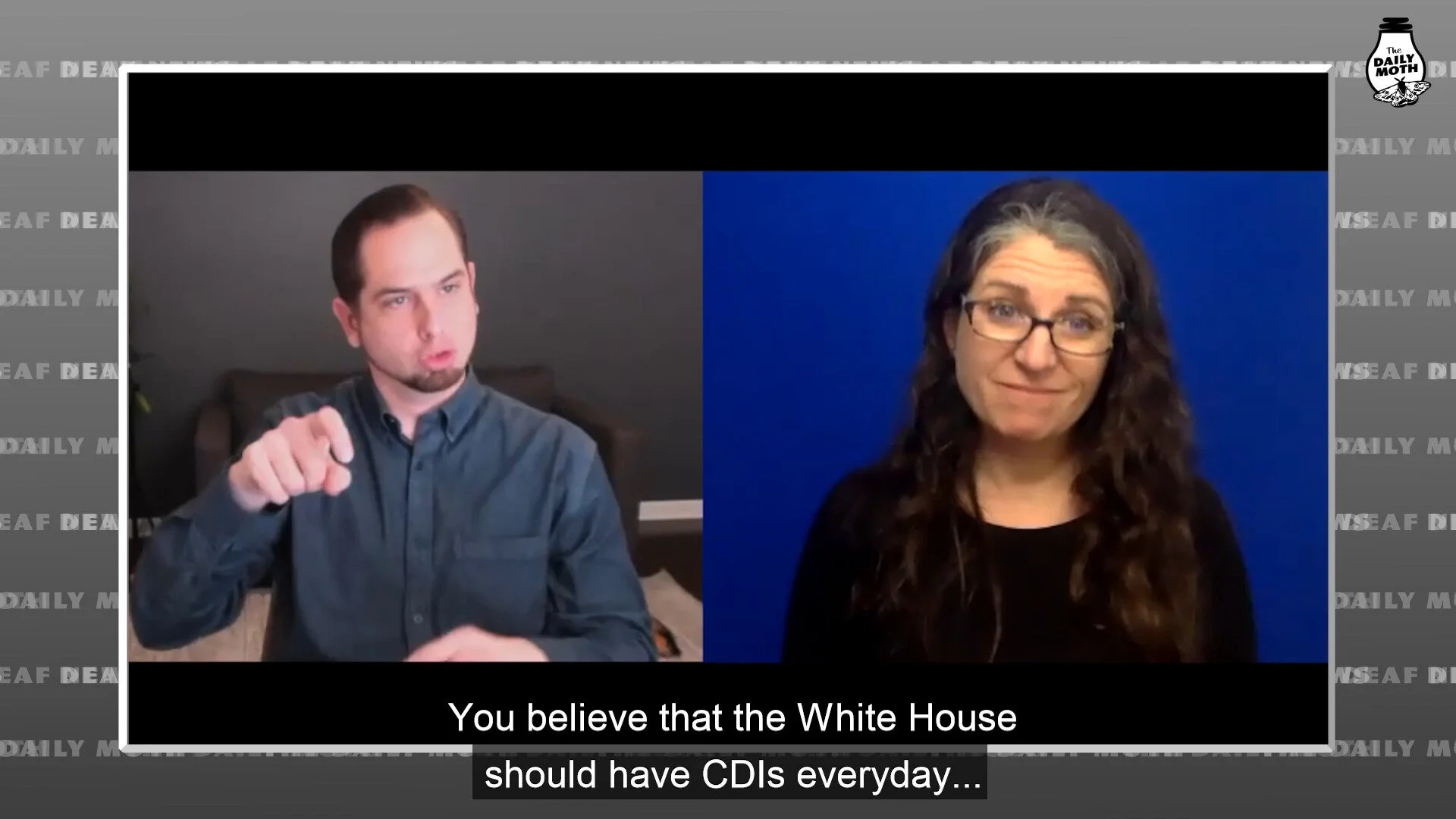 Interview with Regan Thibodeau on White House using Deaf Interpreters