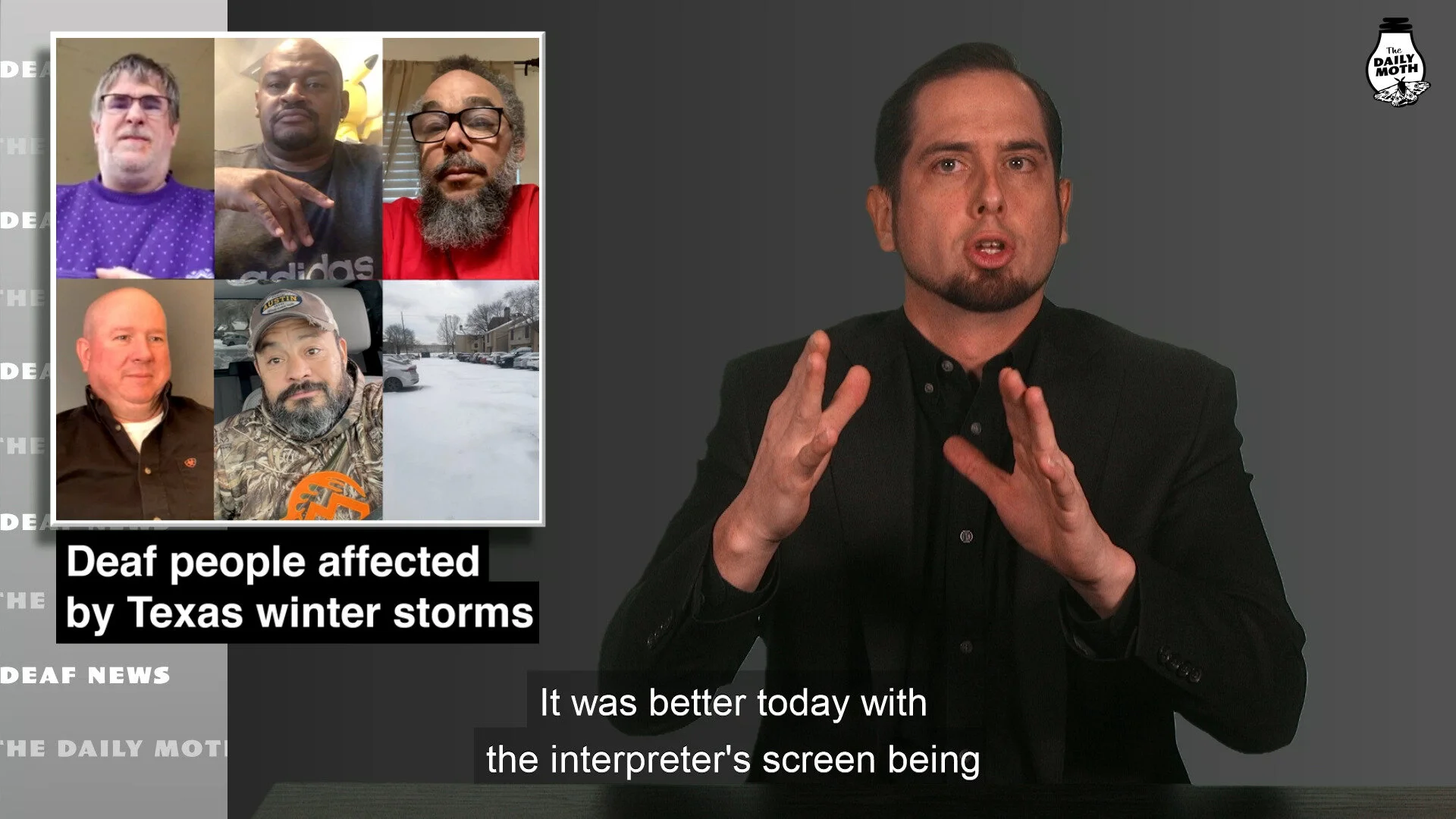 Deaf people affected by Texas winter storms