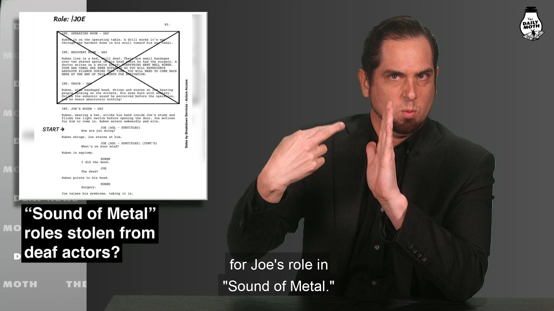“Sound of Metal” roles stolen from deaf actors?