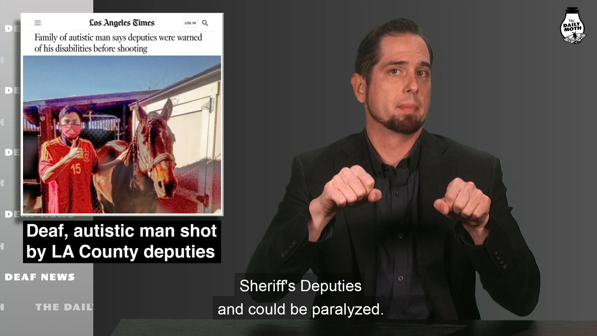 Deaf, autistic man shot by LA County deputies