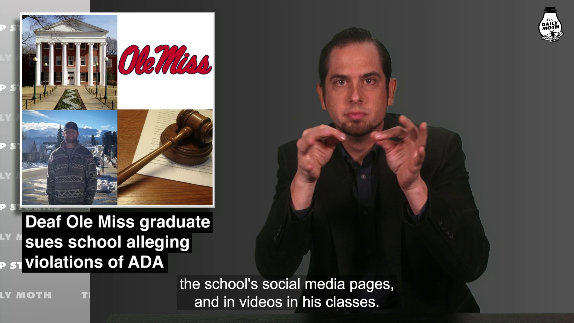 Deaf Ole Miss graduate sues school alleging violations of ADA