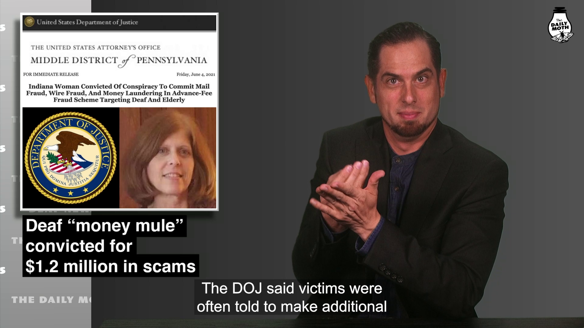 Deaf “money mule” convicted for $1.2 million in scams