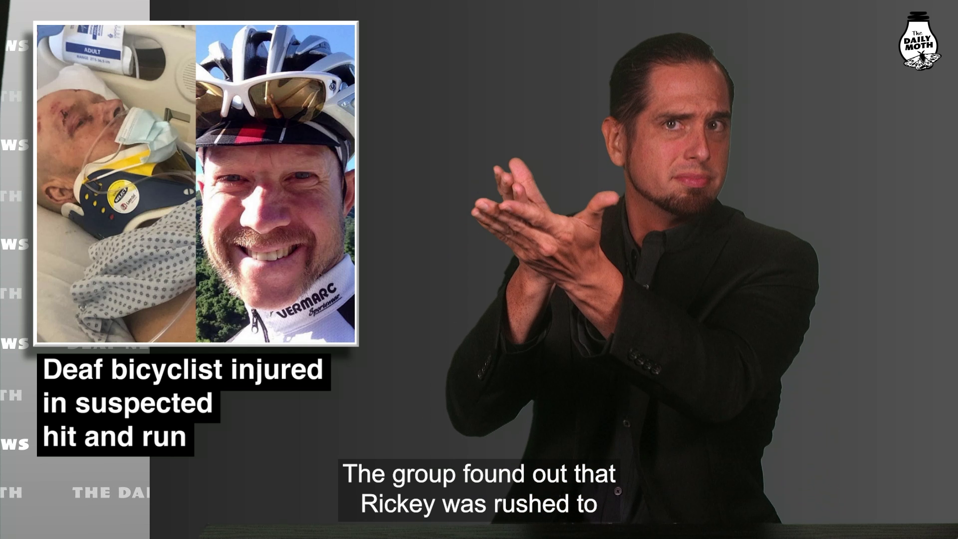 Deaf bicyclist injured in suspected hit and run